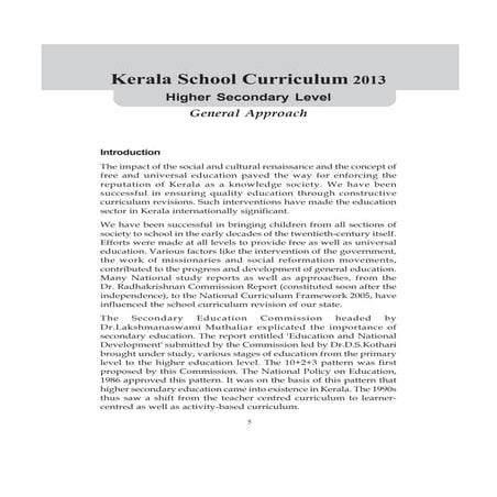 Kerala school-approach paper november | PDF