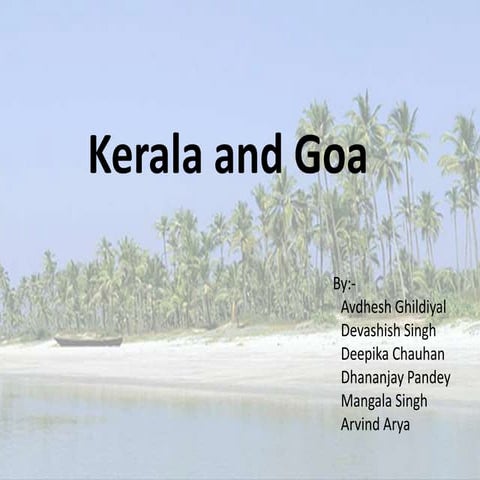 Kerala and goa ppt....