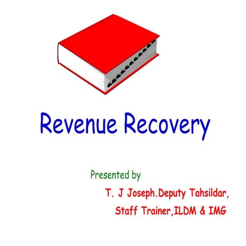 Kerala revenue recovery act 1968