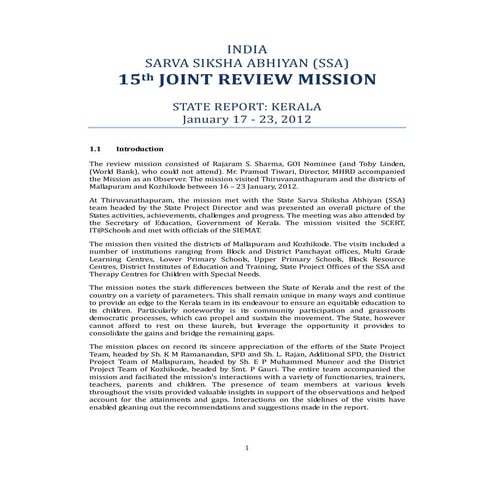 Kerala ssa jrm_report