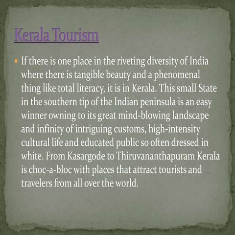 Kerala tourism | PPTX