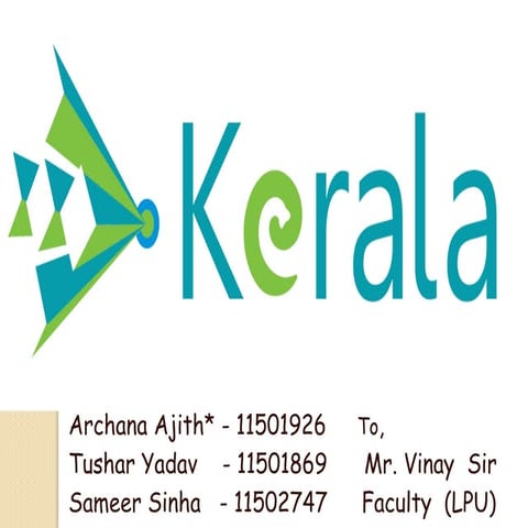Marketing strategies for Kerala Tourism 