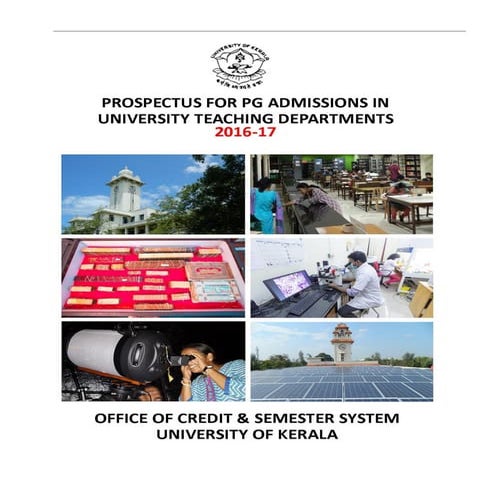 Kerala university prospectus 2016 17 educationiconnect.com 7862004786
