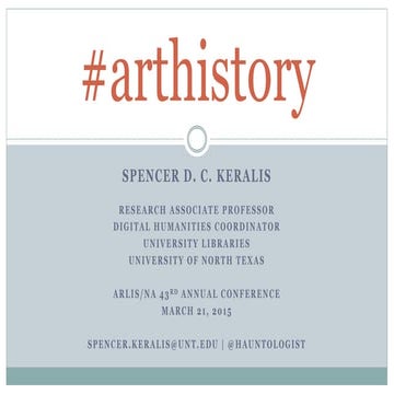 #arthistory: Mining Social Media to Historicize the Contemporary