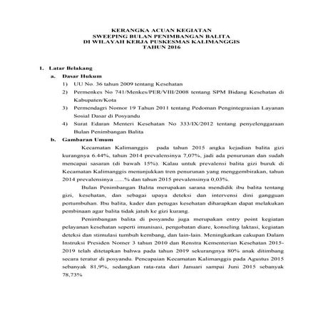 Kerangka acuan kegiatan sweeping bpb