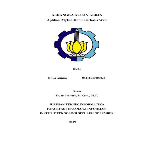 Kerangka Acuan Kerja | PDF