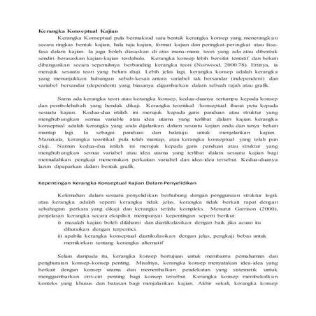 Kerangka konseptual kajian