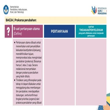 Kerangka Tahapan BAGJA | PPT