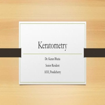 Keratometry