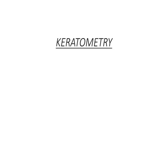 Keratometry | PPTX