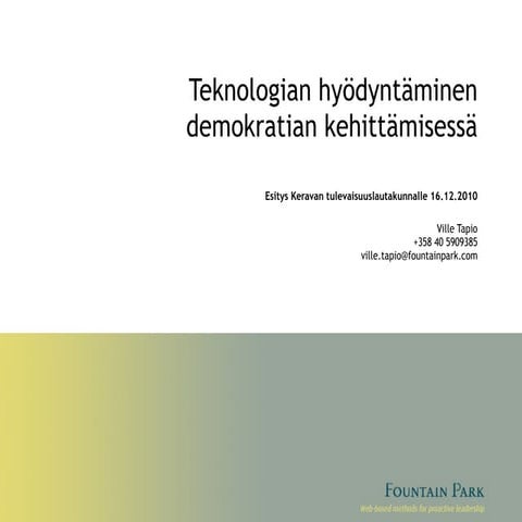 Keravan tulevaisuuslautakunta