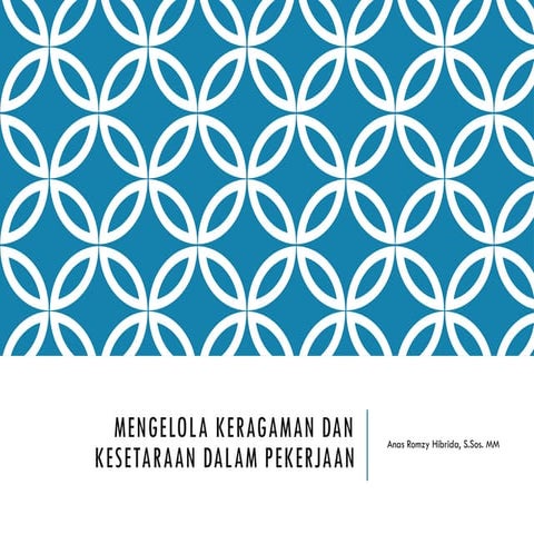 Kerberagaman Angkatan Kerja  dalam organisasi SDM