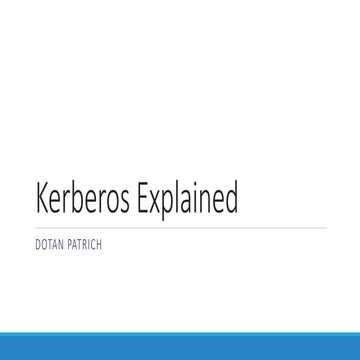 Kerberos | PPTX