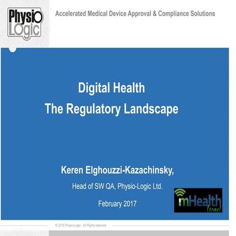 mHealth Israel_Digital Health_The Regulatory Landscape 2017