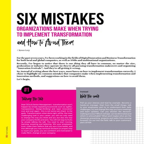 6 Mistakes Organizations Make When Trying to Implement Transformation 