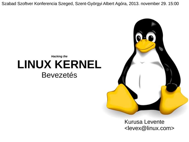 Linux Kernel - Bevezetes