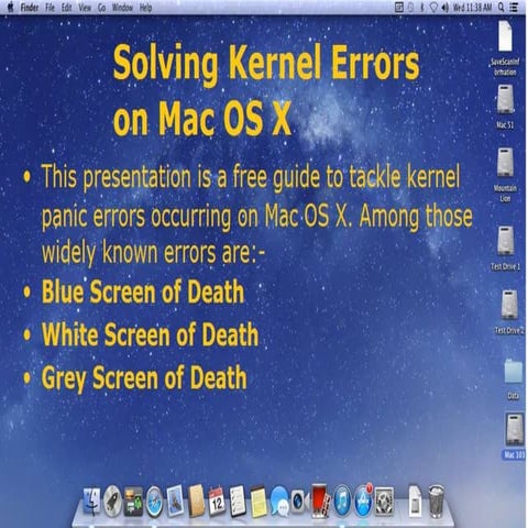 Resolving Kernel panic on Mac OS X