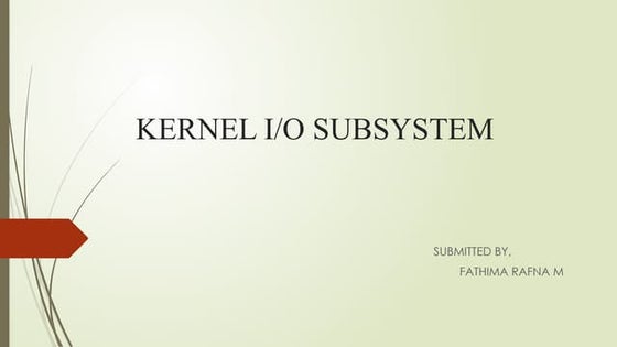 I/O Buffering | PPTX | Operating Systems | Computer Software and ...