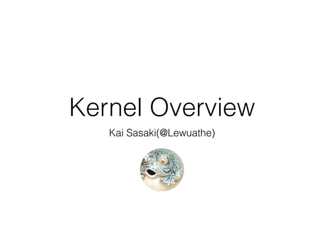 Kernel overview