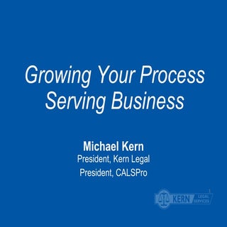 Growing Your Process Serving Business