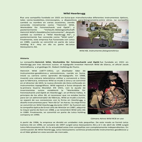 Teodolitos Kern, Wild, Leica - Historia