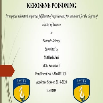 Kerosene poisoning