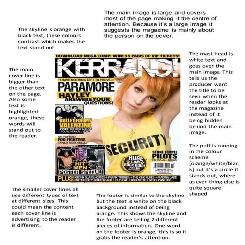 Analysing newspaper front cover and second page | ODP