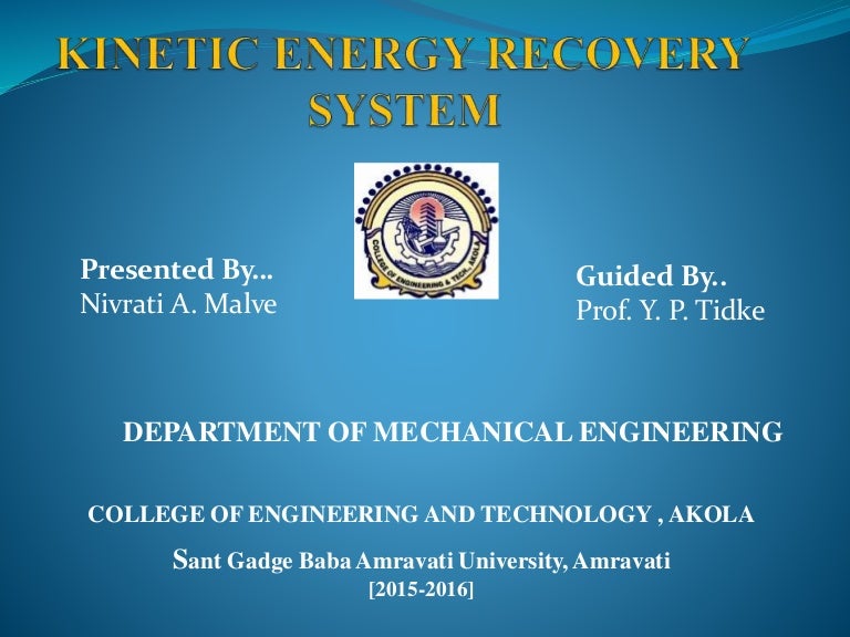 energy recovery system ppt
