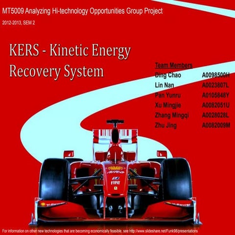Kinetic Energy Recovery Systems