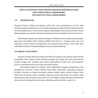 Kertas kerja boling 2013