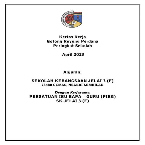 Kertas kerja gotong royong