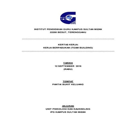 Kertas kerja kepimpinan