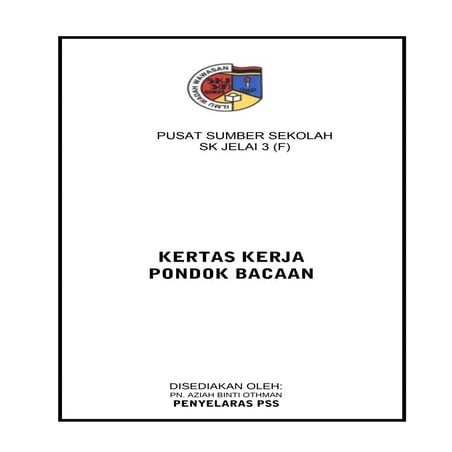 Kertas kerja pondok pss