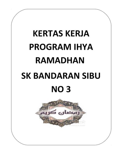Kertas Kerja Iftar Jamaie