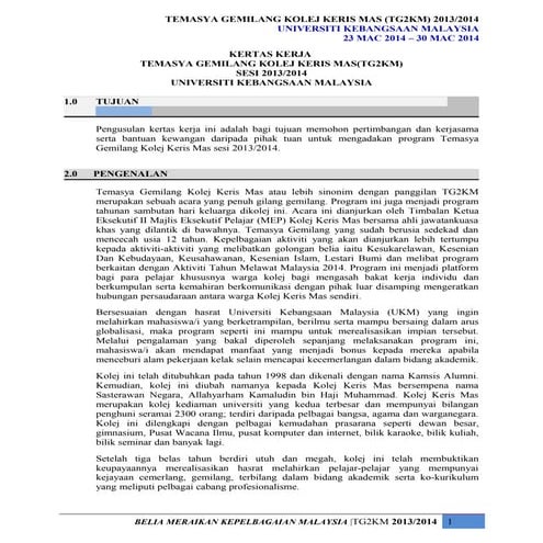Kertas kerja maulidul rasul 2014 | DOCX