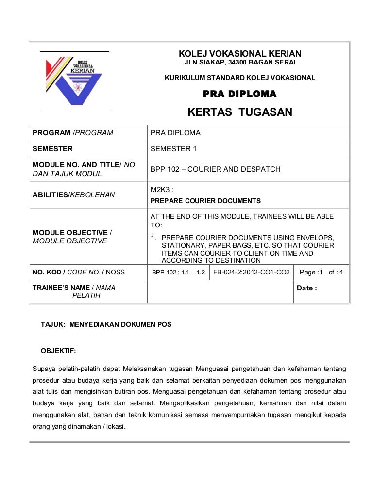 Kertas Tugasan