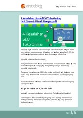 4 Kesalahan Dasar SEO Toko Online