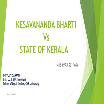 Kesavananda Bharti vs State of Kerala
