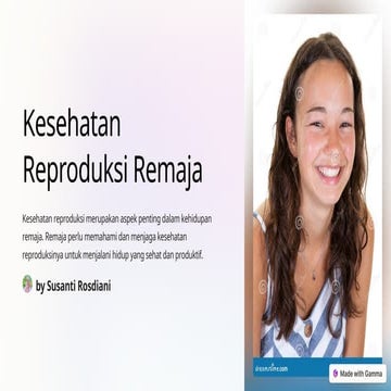PPT KESPRO REMAJA (materi kesehatan reproduksi remaja) | PPTX