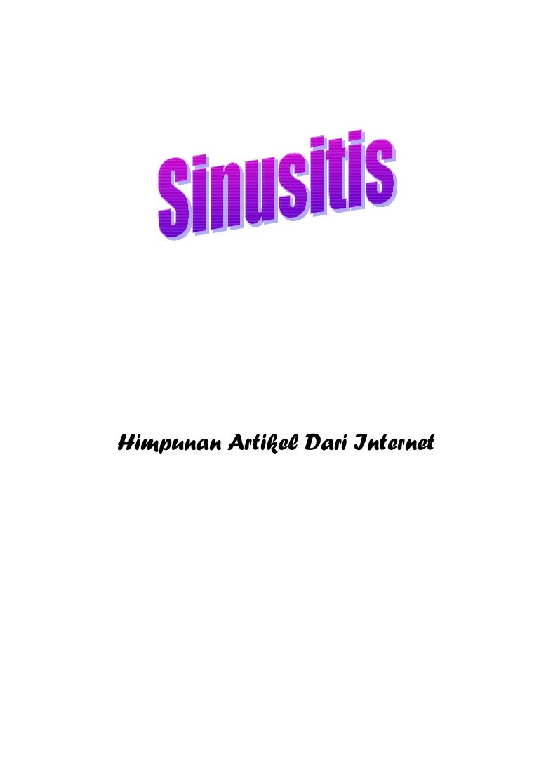 Sinusitis Dan Penanganan Fisioterapi Slideshare