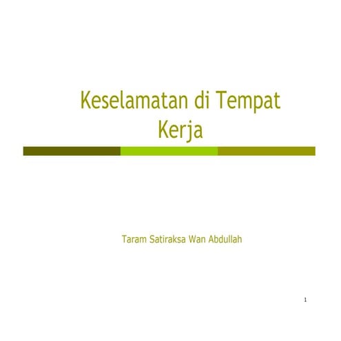 Keselamatan di tempat kerja