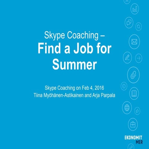 Find a job for summer