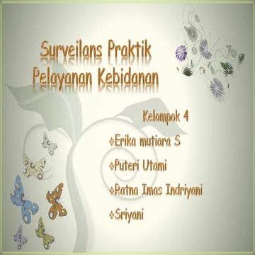 Surveilans Praktik Pelayanan Kebidanan