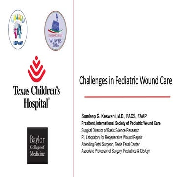 Challenges in Pediatric Wound Care
