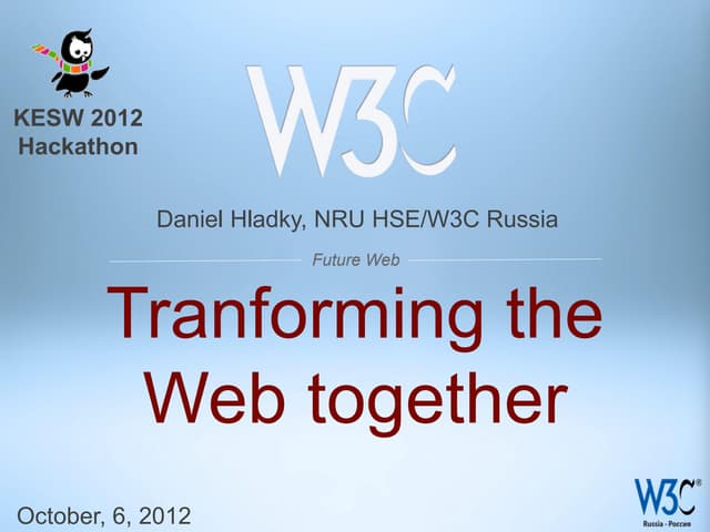 KESW2012 Hackathon St Petersburg