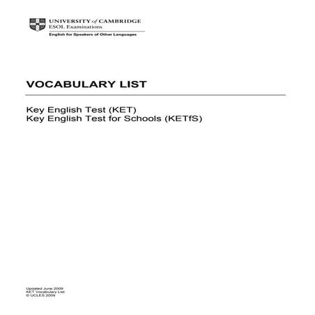 Ket vocab-list