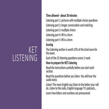 KET 3 - Test 3 - Listening powerpoint.pptx