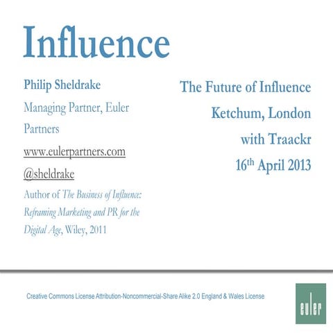 The Future of Influence