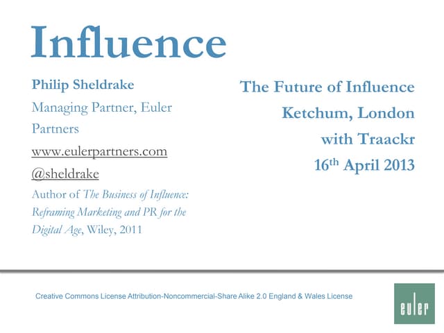The Future of Influence