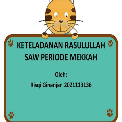 PPT Keteladanan rasulullah saw periode mekkah
